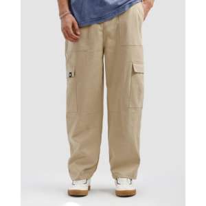 Pantalon cargo beige 100 % coton personnalisable avec logo, fermetures éclair, coupe droite, pantalon tactique pour homme, tailles XL à 6XL, délavage coloré - Product Image 5