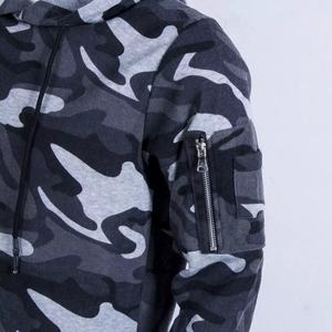 Sudadera de camuflaje de gran tamaño para hombre y mujer, ropa para parte superior masculina, con logotipo personalizado, 100% algodón, estilo francés, liso, en blanco, venta al por mayor - Product Image 3