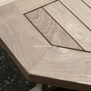 Butterfly 47" Octagonal Folding <b>Table</b> Teak Garden Outdoor Furniture Indonesia Vietnam China Custom Fine Quality Cheap Price - Product Image 5