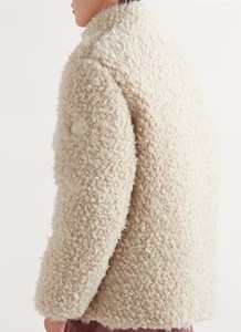 OEM Custom Logo Winter Reversible Sherpa <b>Fleece</b> Down Puffer <b>Jacket</b> for Men - Product Image 4