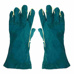 ถุงมือเชื่อมหนังเนื้อแกะสีขาวและหนังวัว TIG โลโก้ที่กำหนดเอง - Product Image 1