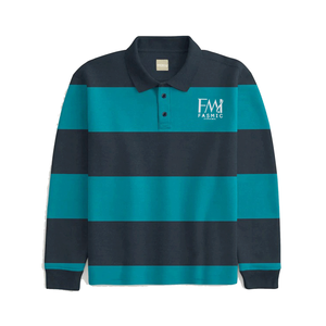 Camisetas de polo informales para hombre más vendidas Patrón sólido Manga larga con cuello vuelto 100% Algodón Color personalizado - Product Image 4