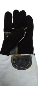 Gants de sécurité en cuir de vache fendu résistants au feu avec logo personnalisé Gants de protection pour le soudage à la main Gants de travail pour le soudage ignifuges - Product Image 5