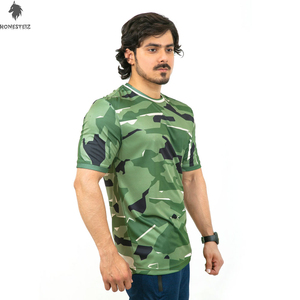 เสื้อยืดผ้าฝ้าย100% สำหรับผู้ชายระบายอากาศคอกลมสไตล์ฮิปฮอปเทคนิคการย้อมสีพื้นแบบเรียบ - Product Image 3