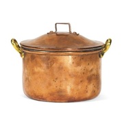 Panci Prasmanan Tahan Lama Ramah Lingkungan Bergaya Vintage dengan Pegangan Stainless Steel Putih Royals CKP28 Gas