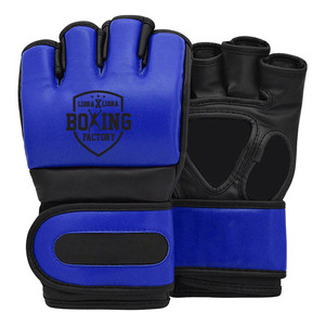 ถุงมือมวยแบบหลายชั้นทำจากหนังวัว MMA ถุงมือฝึกมวยไทยมีลายเทควันโดโลโก้ออกแบบได้ตามต้องการ - Product Image 1