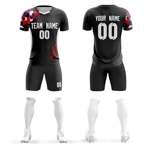 Uniforme de football complet OEM unisexe 100% polyester de haute qualité pour entraînement sublimation service USA et couleur personnalisés - Product Image 1