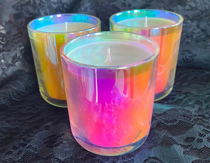 Pot à bougie en verre multicolore personnalisé avec couvercle en métal à prix abordable de l'Inde - Product Image 6