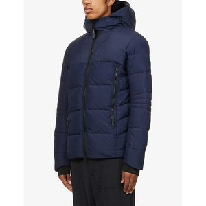 Wholesale Custom Logo Front Men's Winter <b>Canvas</b> Bubble Jacket Waterproof Hooded Breathable & Eco-Friendly Outdoor Use - Product Image 1