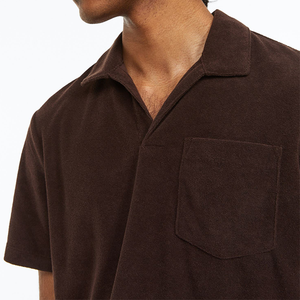 2025โปโลสำหรับผู้ชายเสื้อโปโลแบบเรียบง่ายปักโลโก้ได้ตามต้องการ - Product Image 3