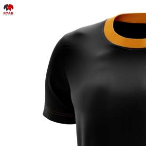 T-shirt de qualité supérieure pour hommes, matériau doux et respirant, coupe personnalisée, coutures durables, look moderne et élégant, couleur unie, design personnalisé - Product Image 4