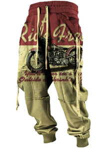 Pantalon de survêtement de jogging taille haute décontracté pour hommes vêtements de sport à motif droit et léger pour musculation pantalon de jogging de sport - Product Image 6