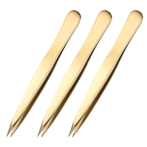 Fourniture directe d'usine pince à épiler sourcils pointus poils incarnés pince à épiler fine en acier inoxydable pointe pince à épiler à sourcils - Product Image 5