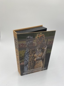 Caja de libro de tapa dura personalizable de alta calidad, Cajas de Regalo de madera con forma de flor moderna de lujo para decoración del hogar, mesa al por mayor hecha a mano - Product Image 6