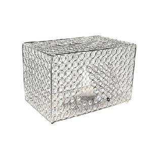 Rectangle Crystal Jewelry <b>Box</b> Trinket Organizer Treasure Storage <b>Keepsake</b> Mirror Surface With Lid for <b>Wedding</b> and Valentine Gift - Product Image 1