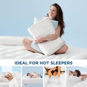 Oreiller de cou cervical gris confortable pour le soulagement de la douleur Oreillers de lit en mousse à mémoire de forme pour dormir, Oreiller de soutien du cou sans latex - Product Image 6