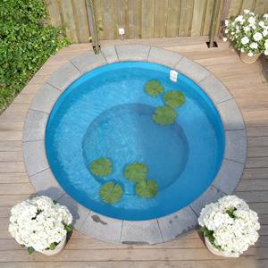 Mini spa de jardin en fibre de verre chauffé de 2 m, piscine hors sol pour enfants avec couleur personnalisable, résistant aux UV et à la corrosion - Product Image 3
