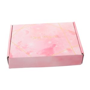 TH CBB-583 Matériaux recyclés écologiques Impression personnalisée Impression quadricolore Fermeture magnétique Carton rigide rose marbré - Product Image 3
