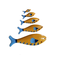 Poisson en bois vintage Cadeau en bois peint coloré Articles décoratifs Leurres de pêche Ustensiles de cuisine Jouets pour enfants Projets d'art
