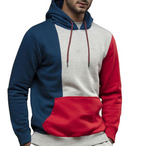 Sweat-shirts à capuche pour hommes, motif uni d'hiver, qualité supérieure, patchwork, respirant, impression numérique, couleur personnalisée, anti-froissement - Product Image 3