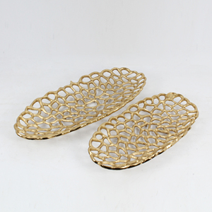 Plateau de fruits de service de forme ovale de grande conception et de qualité pour la maison et les hôtels - Product Image 1