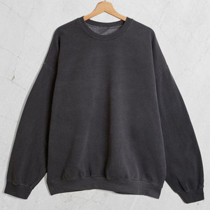 Sudadera de lana de gran tamaño lavada vintage de algodón orgánico para hombre ODM al por mayor logotipo personalizado bordado para invierno - Product Image 1