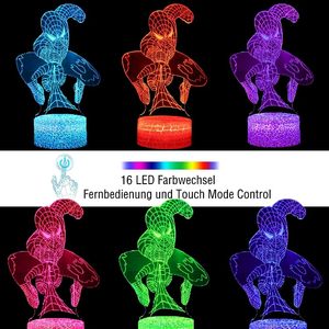 Lámpara Led Spiderman <span class=keywords><strong>para</strong></span> Decoración, Luz Nocturna <span class=keywords><strong>de</strong></span> Superhéroe, Luz Nocturna 3D <span class=keywords><strong>para</strong></span> Niños, Bonitos Dormitorios Portátiles, Salas <span class=keywords><strong>de</strong></span> Estar, Luz Nocturna - Product Image 2