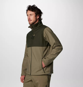 Men's Comfortable Waterproof Breathable Softshell Winter Puffer Bomber Jacket <b>Stand</b> Collar High Street Cotton/Polyester Directly - Product Image 3