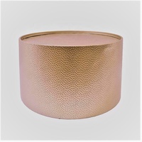 Table basse ronde martelée de conception unique avec placage en cuivre/laiton pour l'ameublement de maison