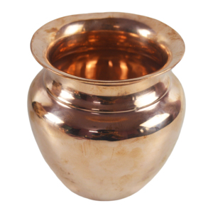Lota Kalash pooja ทำจากทองแดงสำหรับงานเทศกาล - Product Image 1