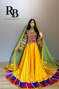 Afghan Vintage Traditional Pashtun <b>Dress</b> Handmade Ethnic Cultural <b>Wedding</b> Clothing for Women Wholesale Floor Length Long Sleeve - Product Image 4