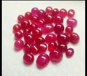 Bán buôn miễn phí Kích thước thủy tinh tự nhiên đầy <span class=keywords><strong>Ruby</strong></span> Cabochon đá quý đối với trang sức Cách sử dụng và Vòng cổ Tai Mặt Dây chuyền hạt - Product Image 2