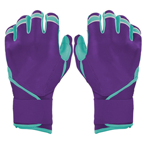 Gants de frappe de baseball avec logo personnalisé de style tendance pour adultes en cuir véritable avec nom personnalisé pour position de receveur - Product Image 2