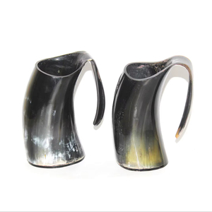 Authentic Eco-Friendly Viking Horn <b>Mug</b> Handmade Buffalo Horn Food Grade Medieval Style Religious Feng Shui Animal Beer <b>Mug</b> - Product Image 1