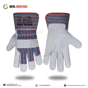 Furniture Leather Work <b>Gloves</b> Canadian <b>Rigger</b> Reinforced Cuff Cold Heat Resistant Anti-static Anti-Chemical Durable Construction - Product Image 2