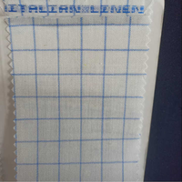 Tissu de lin italien Matériau de qualité supérieure élégant et confortable pour les vêtements de mode Coussins élégants Intérieurs modernes