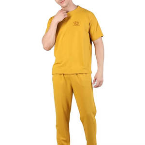 Customized Logo Cotton Made T-<b>Shirts</b> & <b>Trousers</b> Training <b>And</b> Jogging Wear Men T-<b>Shirts</b> & <b>Trousers</b> - Product Image 1