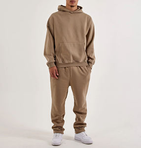 <b>Men</b> 100% Cotton Fleece Jogger Sweatpants Casual Sportswear Comfortable Warm Plus Size Custom Design OEM - Product Image 6