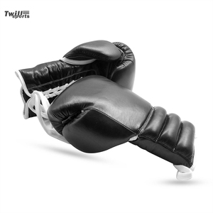 Guantes de Boxeo de Cuero PU Premium, Ligeros, con Cierre de Gancho y Bucle en los Dedos, Duraderos y Cómodos para Entrenamiento de Artes Marciales para Adultos - Product Image 4