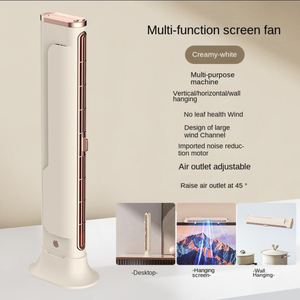 New Design Premium Bladeless Tower <strong>Fan</strong> Rechargeable Battery Powered Desktop <strong>Air</strong> <strong>Conditioning</strong> <strong>Fan</strong> with Button Control - Product Image 3