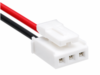 Kabel Harness Konektor Kunci HY2.0-3P Pasokan Pabrik 2Pin Merah Hitam untuk Baterai Lithium, Kamera LED, Instrumen