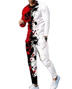 Ropa y accesorios Ropa para hombre Traje para hombre Conjunto de camiseta para hombre Chándal premium con estampado 3D de alas góticas para hombre - Product Image 1