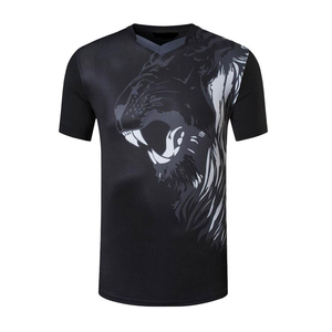 Camisetas de microfibra ajustadas de algodón 100% de primera calidad para hombre, de secado rápido y transpirables con cuello redondeado, impresión Digital personalizada - Product Image 4