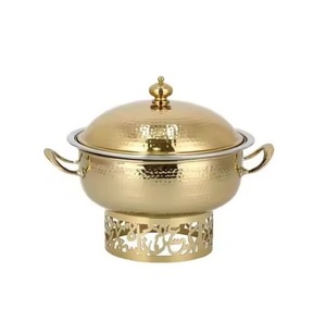 Cacerola exquisita de cobre más vendida con tapa de acero inoxidable La cazuela mantiene la comida caliente y fresca para el centro de mesa - Product Image 4