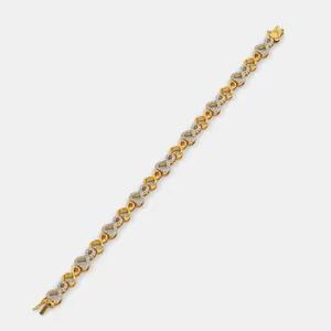 Hot Selling Unique Design Women's Tennis <b>Bracelet</b> / Moissanite Diamond 10K/14K Yellow Gold <b>Fine</b> Jewelry <b>Bracelet</b> - Product Image 2