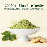 Poudre de Gynostemma Astragale Premium 1200 Mesh, Extrait Herbal en Poudre pour Boissons Fonctionnelles et Compléments Alimentaires