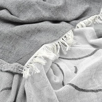 Serviette de plage personnalisée Design pingouin avec logo imprimé coton turc sans sable serviettes de bain personnalisées de luxe Pestemal à séchage rapide