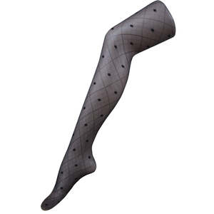 Collants Diamant Fantaisie 9416-4 Sans Couture Transparents Fins en Spandex à Motifs Géométriques Imprimés en Dentelle Style Mignon et Ajusté - Product Image 4