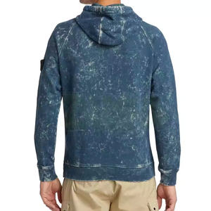 Sweat à capuche pour homme en coton lourd respirant de haute qualité à motif uni taille personnalisée pour l'hiver - Product Image 4