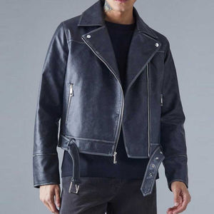 Blouson en cuir décontracté pour homme - Style urbain, écologique, imperméable, respirant, coupe décontractée, option logo frontal, prêt pour l'hiver - Product Image 3